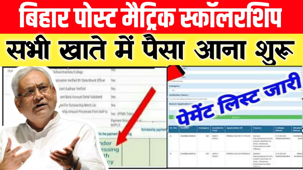 Bihar Post Matric Scholarship 2025